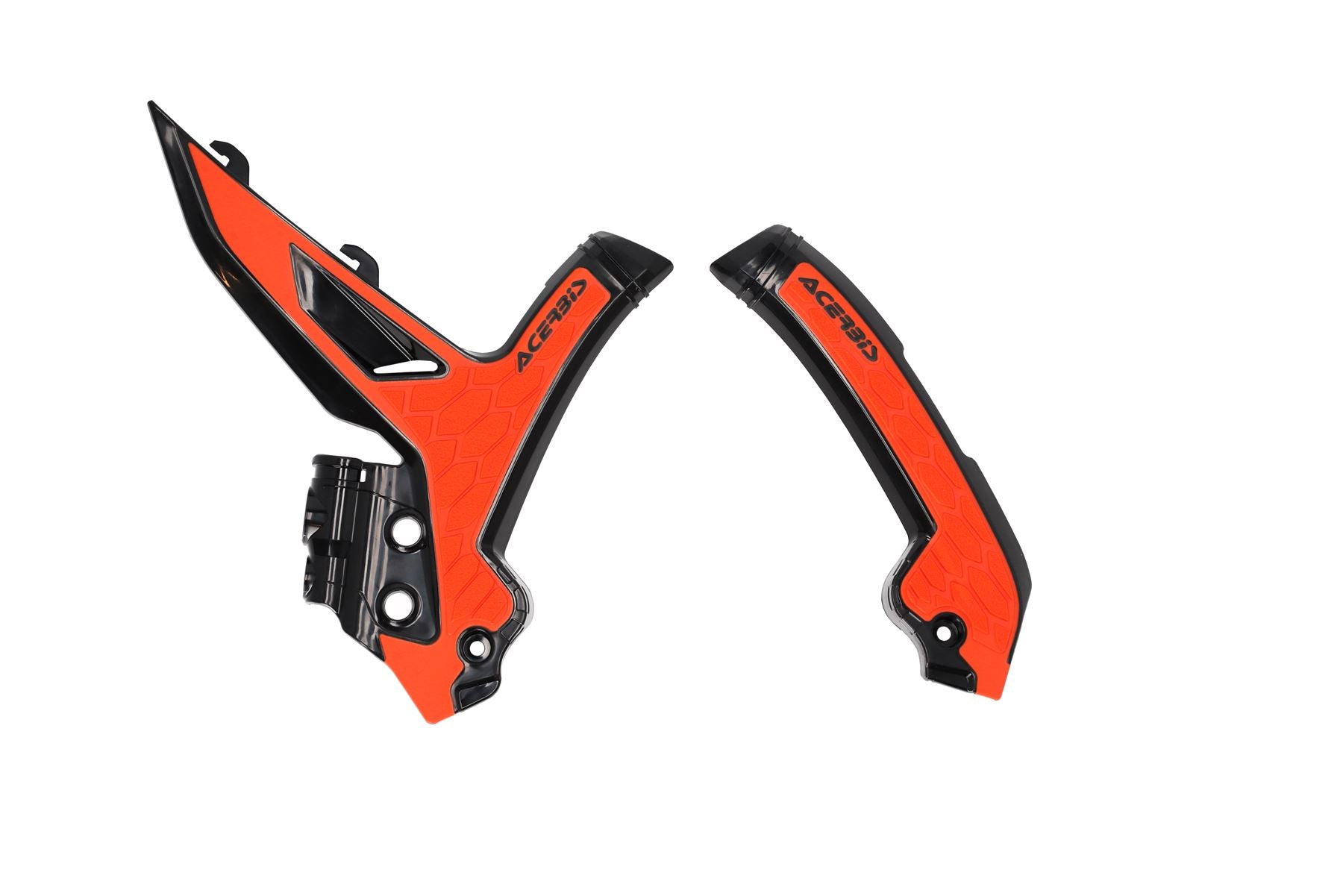 Acerbis X-Grip Frame Protector Guards Black & Orange For KTM XC-F 250 2023-2025